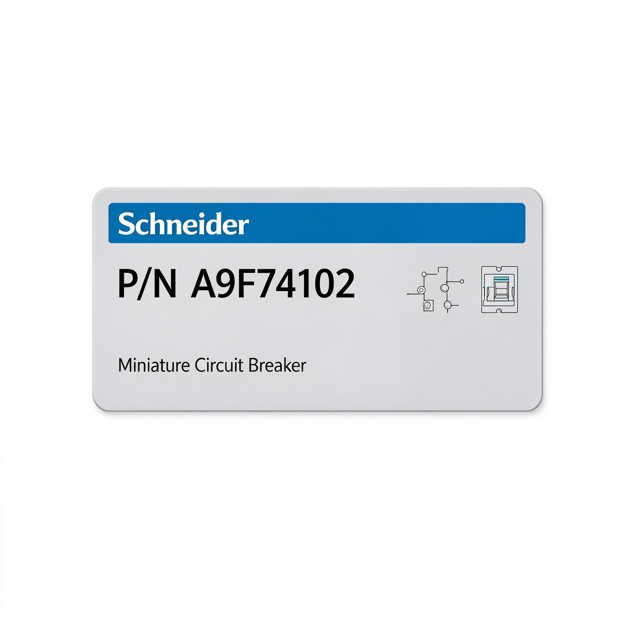 Schneider A9F74102 Miniature Circuit Breaker